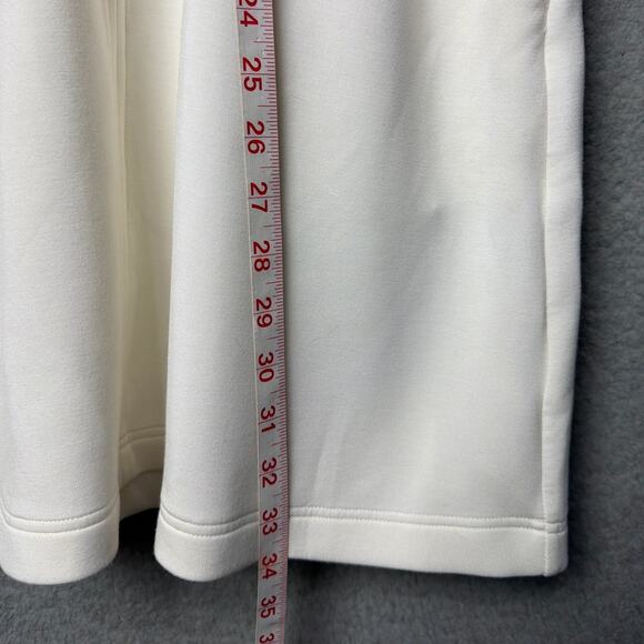 Varley Rosannah Zip Dress Egret Gold Zip Sporty Chic Athleisure Minimalist Sz M - Picture 7 of 9